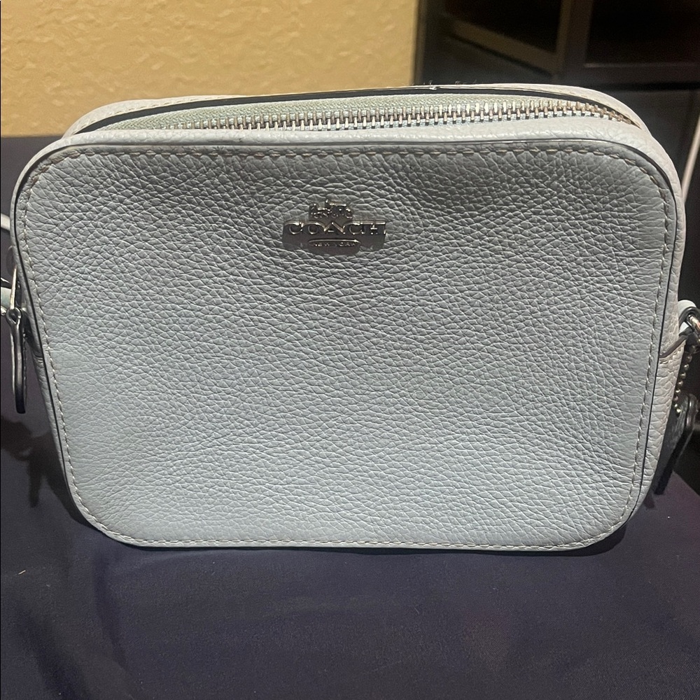Coach Sky Blue Leather Crossbody